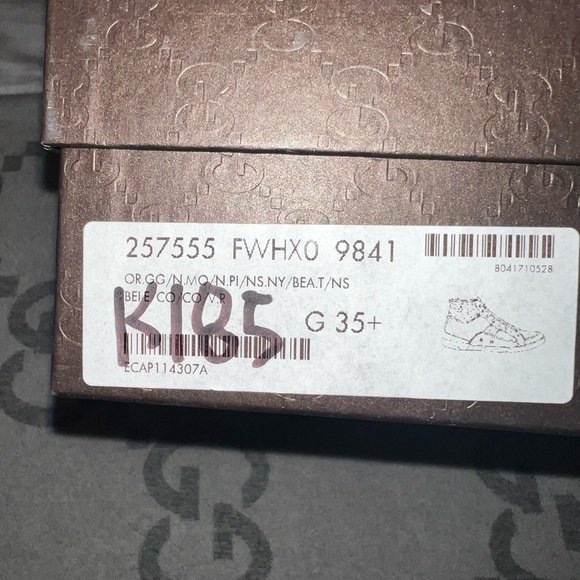Authentic Gucci high top sneakers, size 5 - Picture 3 of 9
